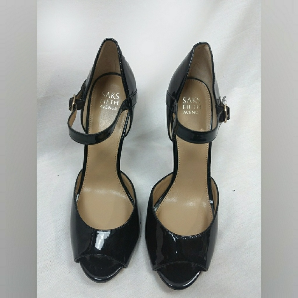 Saks Fifth Avenue Peep Toe Heel